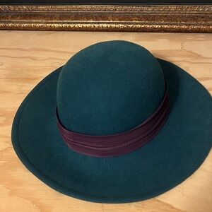 Betmar Teal Hat with Plum Band